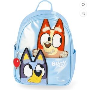 Bluey Peeking 10.5" Mini Backpack, Blue